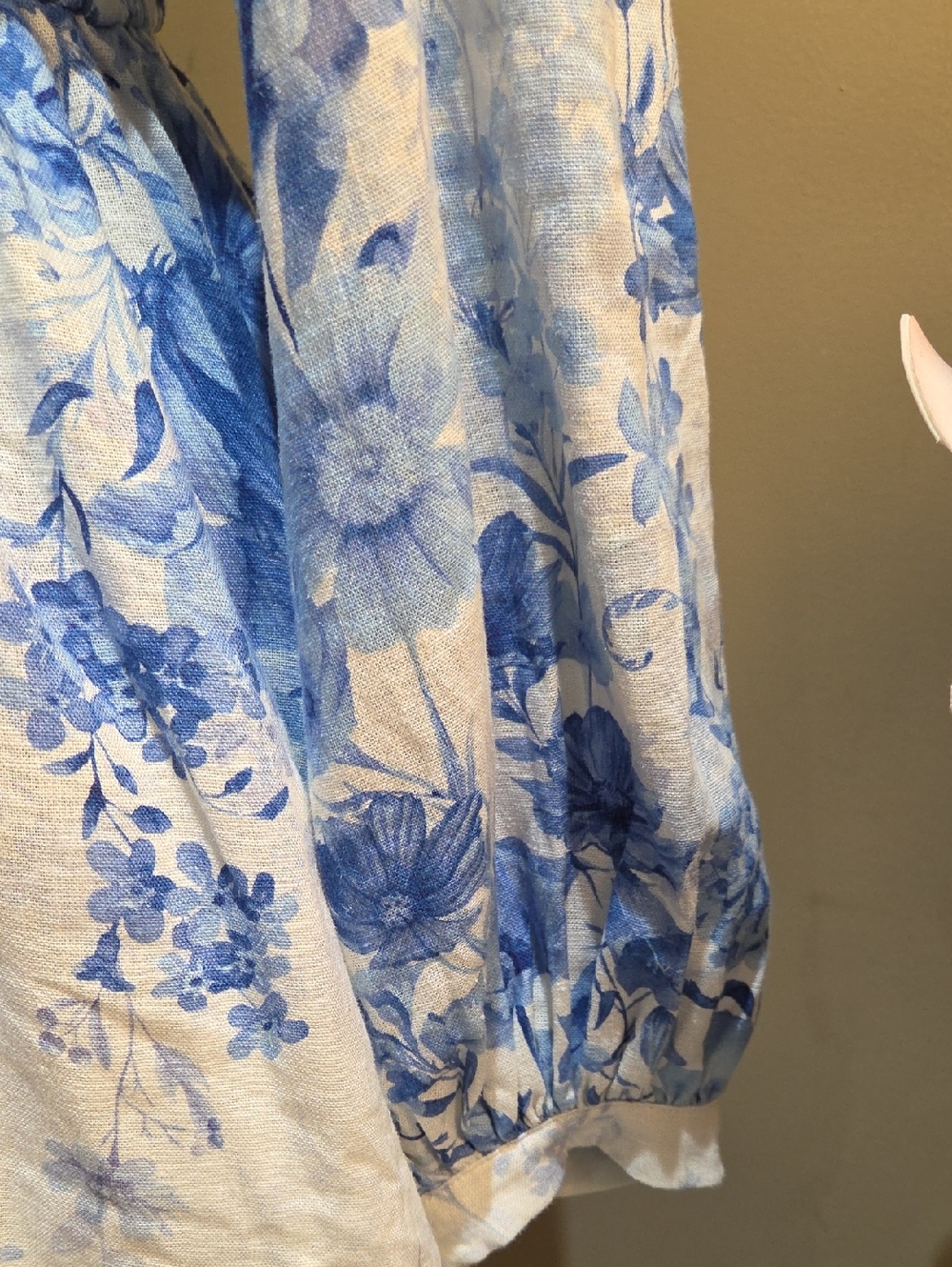 Nwt Large Calypso Blue and White Floral Midi Dress - Picture 15 of 16